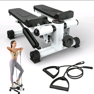 Portable Stepper for fitness with hand-held rope for a perfect position.