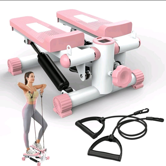 Portable Stepper for fitness with hand-held rope for a perfect position.