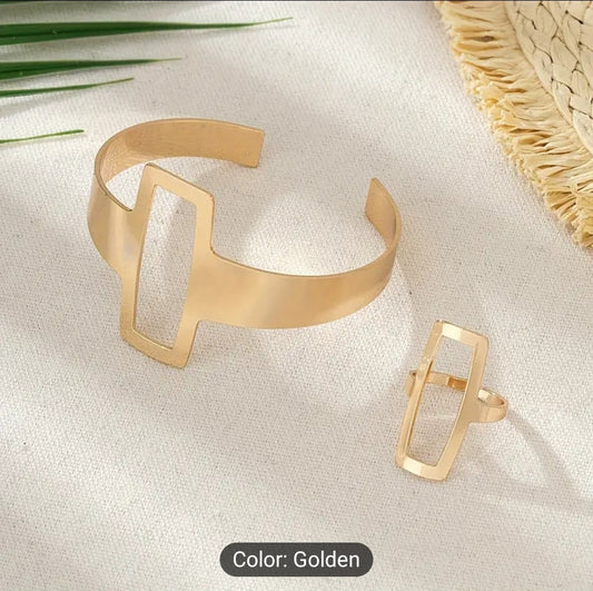 Gold Plated Bracelet Set