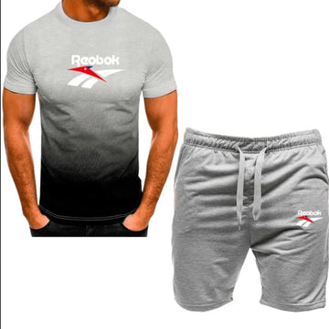 Men's Fashion Shorts +Short sleeve T-shirts Casual Fitness Running Suites