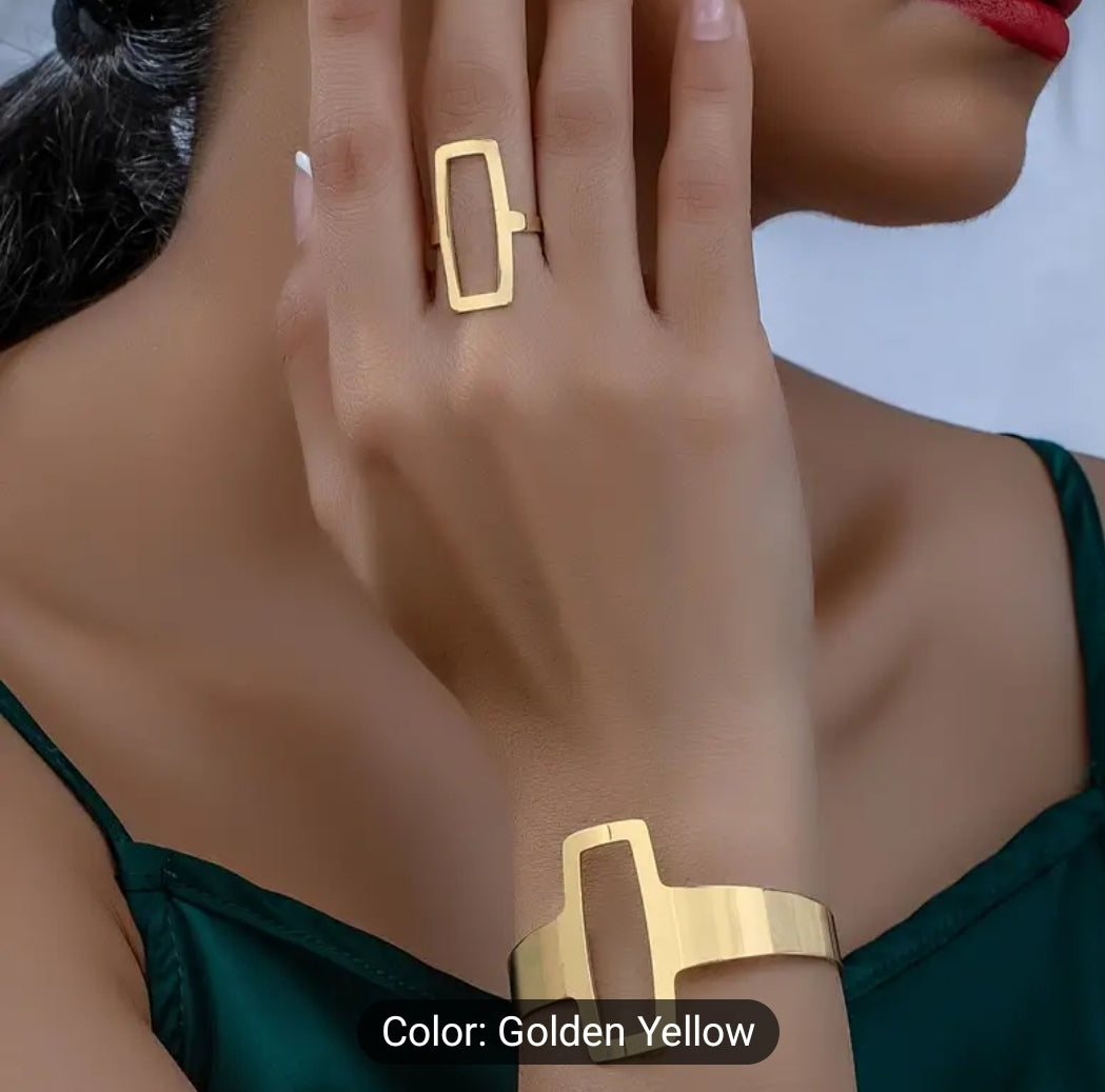 Gold Plated Bracelet Set